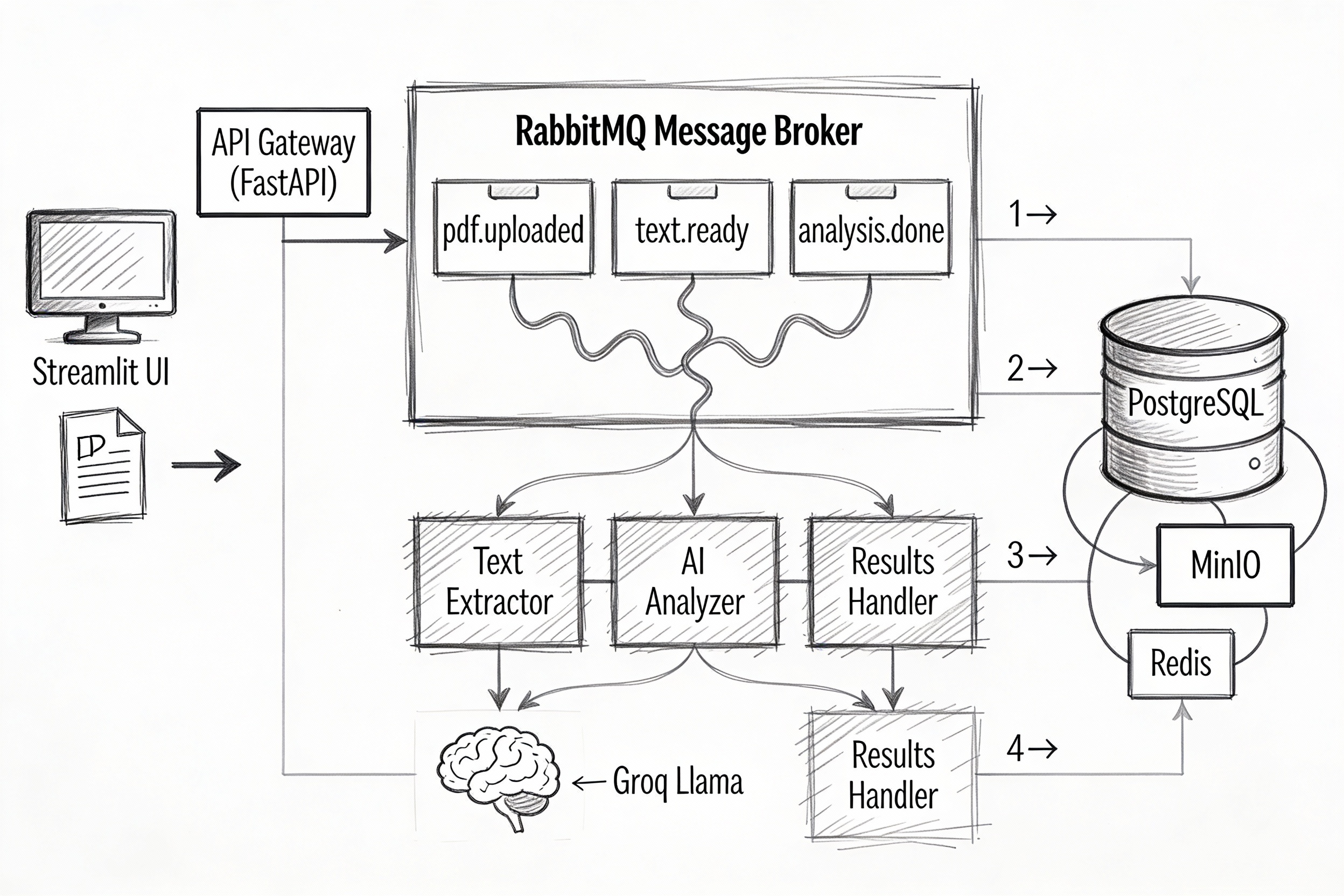 Building a Scalable PDF AI Analysis Pipeline with Python Microservices, Docker, Groq, and RabbitMQ