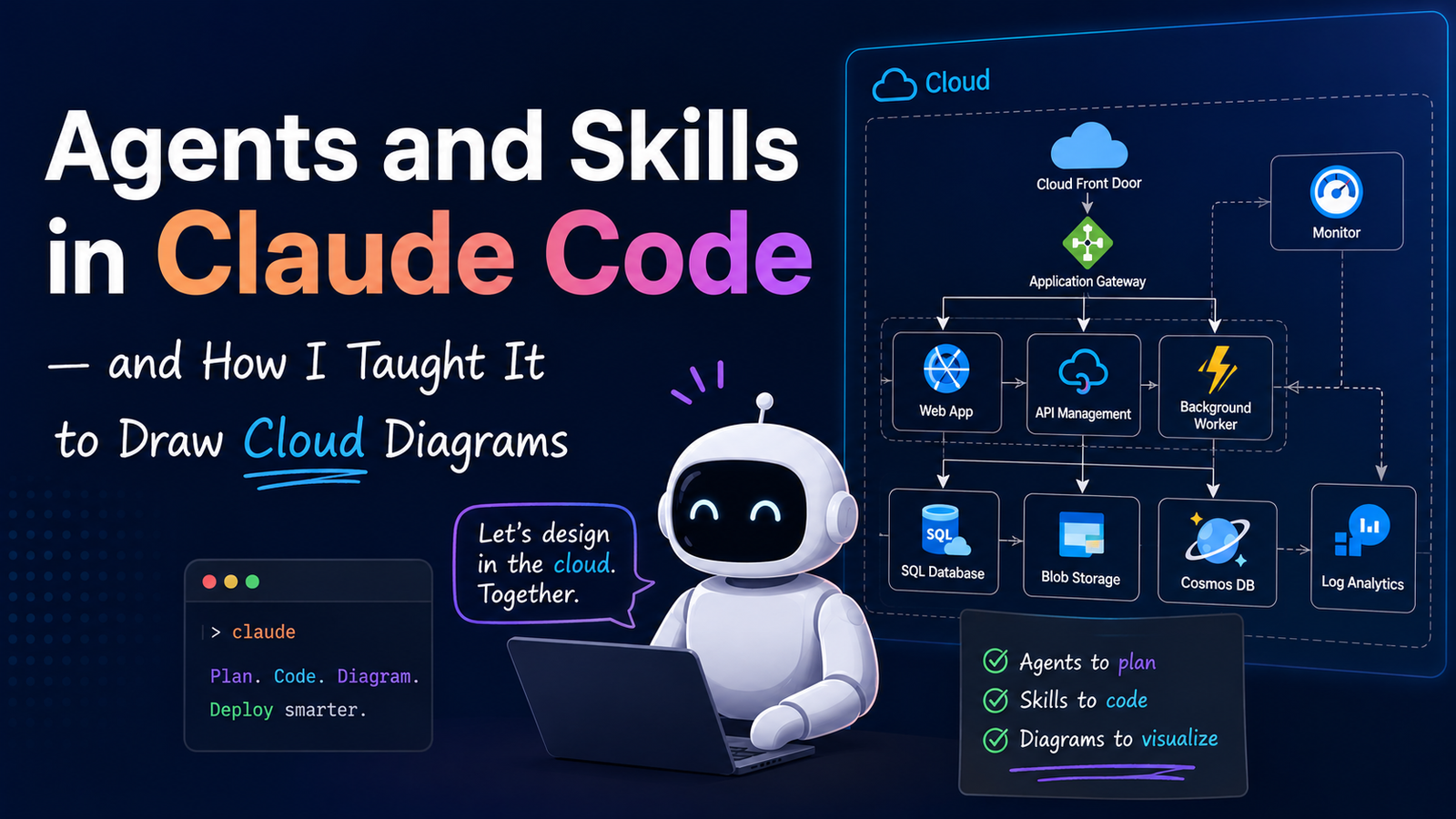 Agents and Skills in Claude Code: How I Taught It to Draw Azure Diagrams
